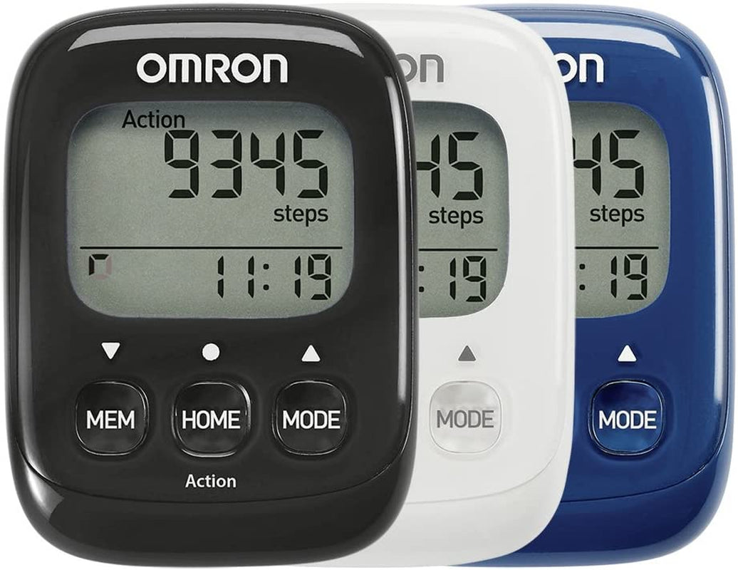 Omron Walking Style IV Schrittzähler – 3D‑Sensor, Aerobic‑Modus & Event‑Modus, 7‑Tage‑Speicher