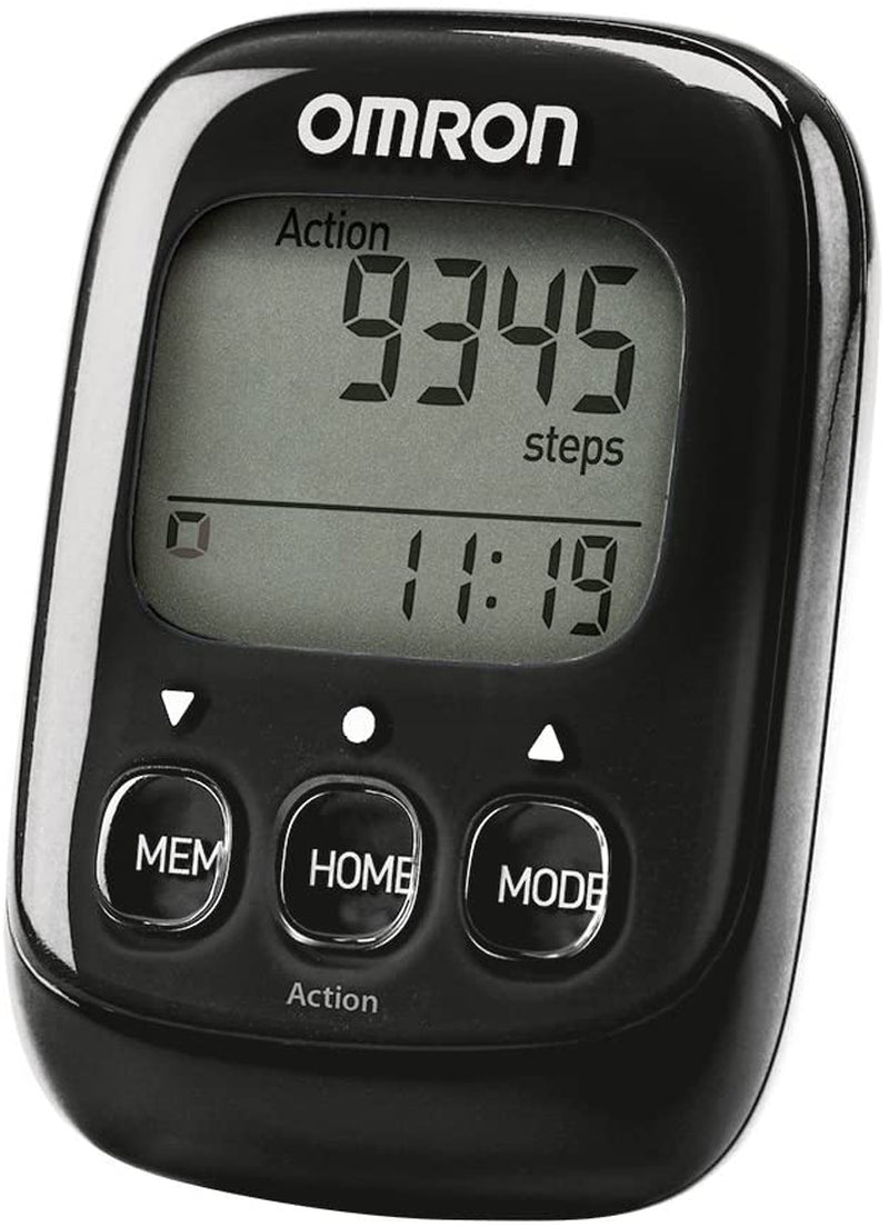 Omron Walking Style IV Schrittzähler – 3D‑Sensor, Aerobic‑Modus & Event‑Modus, 7‑Tage‑Speicher